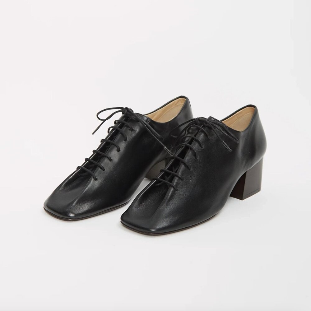 Never Worn! Lemaire 55mm Souris Classic Derbies in Black, size 39 (Fits like 38)